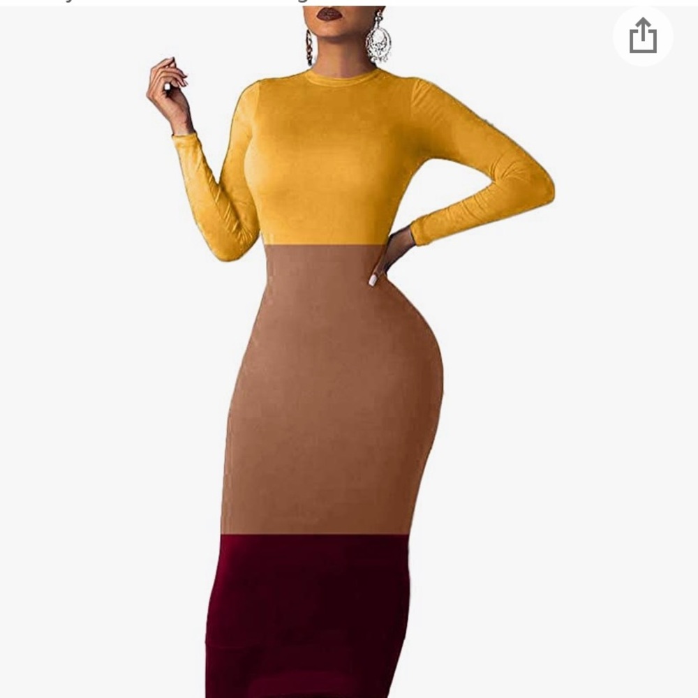 Sexy Long Sleeve Bodycon Slim Long Pencil Dress